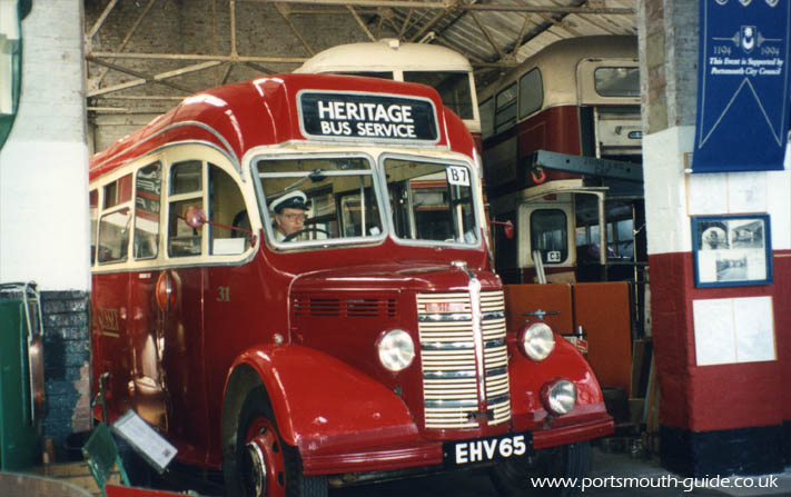 A Bus at Broad Street Depot