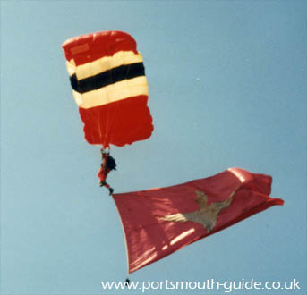 Parachute Display On Southsea Common