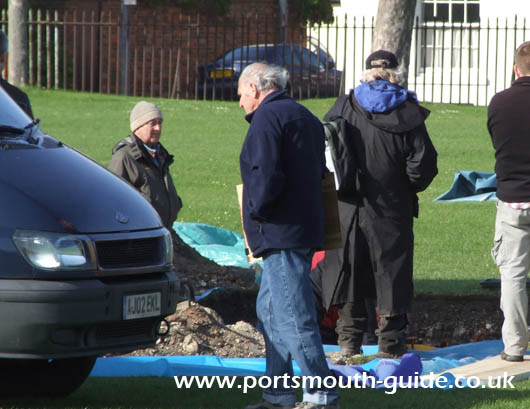 Time Team on Governors Green Portsmouth